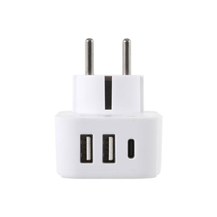 Lifeventure World To Europe USB Travel Adaptor Plug