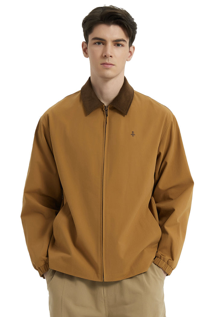 Orolay Lightweight Casual Windbreaker Jacket #color_brown