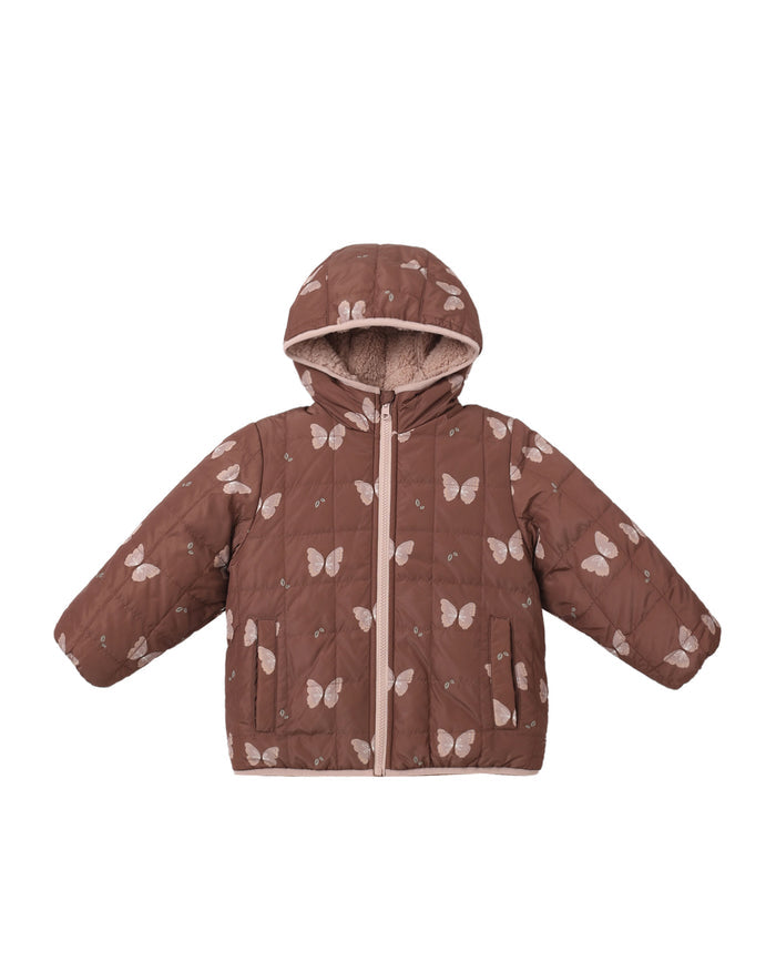 Lightweight Reversible Puffer || Butterflies