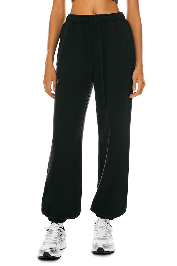 Orolay Fleece Lined Sweatpants Athletic Workout #color_black