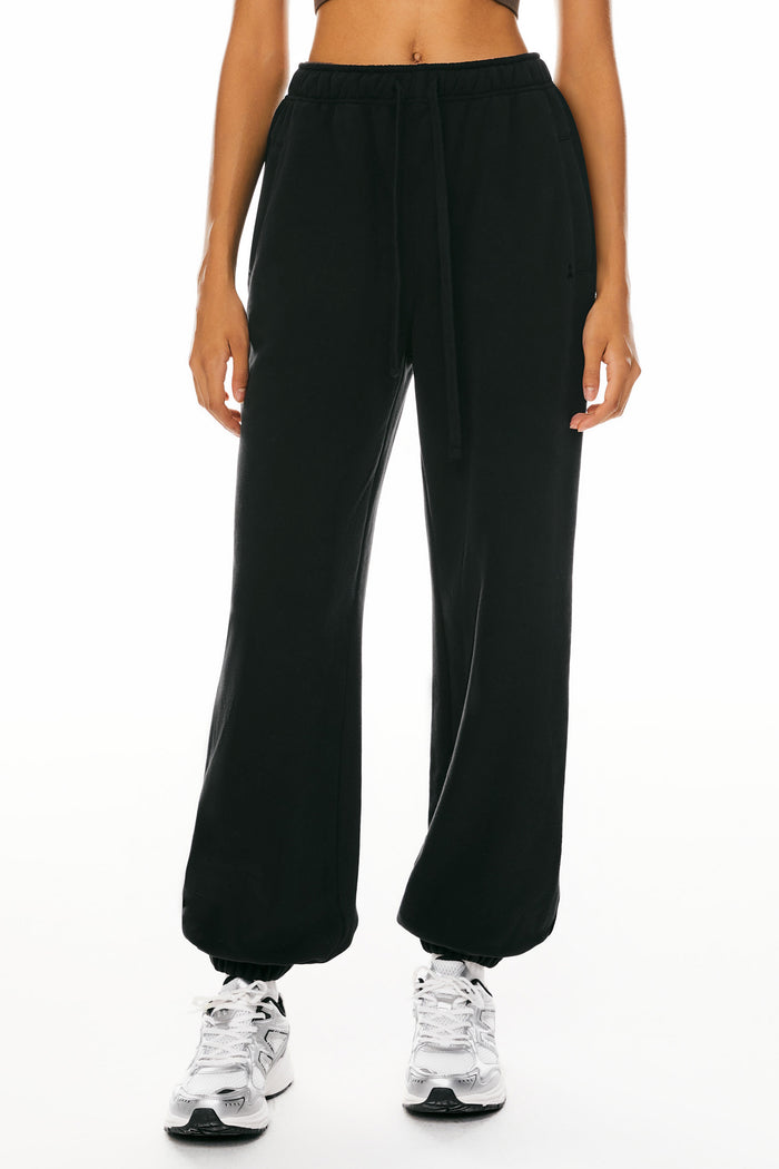 Orolay Fleece Lined Sweatpants Athletic Workout #color_black