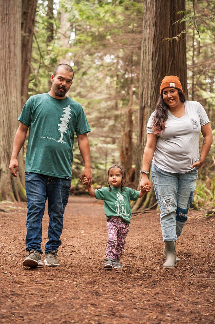 LITTLE ANIMALS - Kids Organic Cotton Tee - Spruce