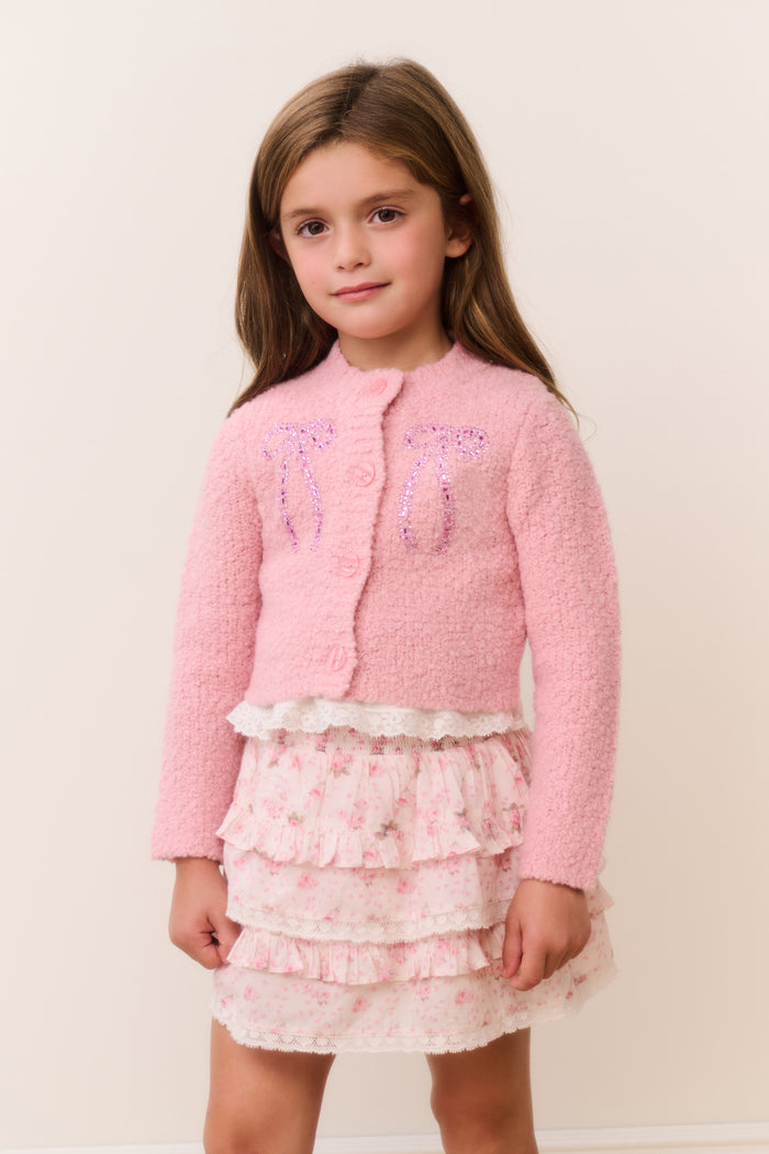 Little Girls Journelle Embellished Cardigan