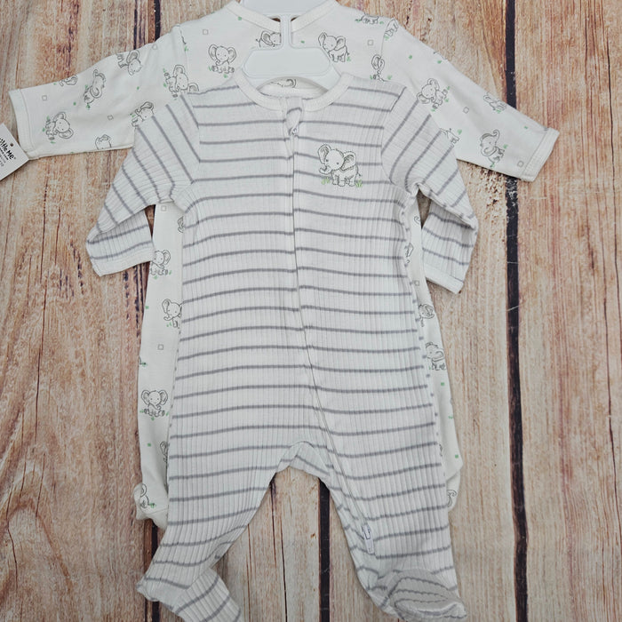 LITTLE ME FOOTIE SET ELEPHANTS LLQ16955N-L110
