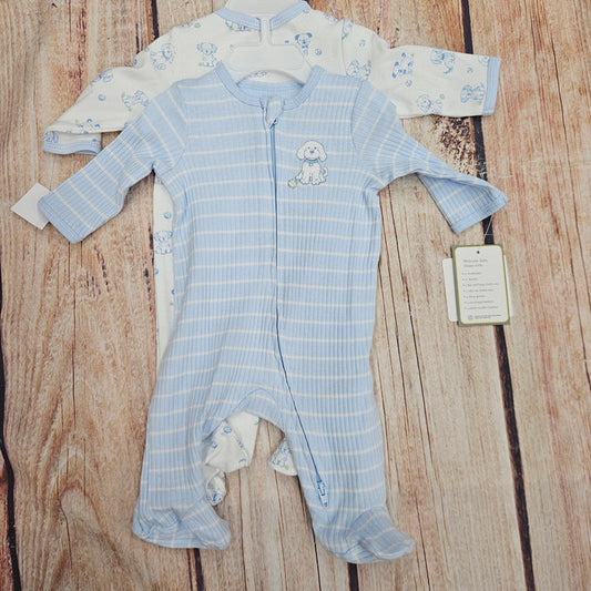 LITTLE ME PEPPY PUPPIES FOOTIE SET LLQ16939N-L457