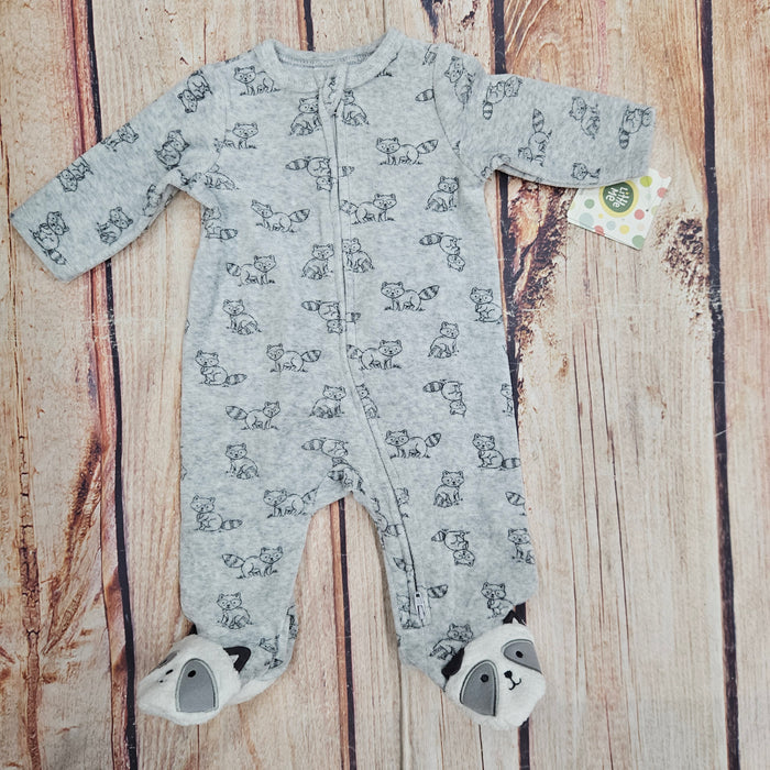 LITTLE ME RACCOON FOOTIE SLEEPER LCQ16620N