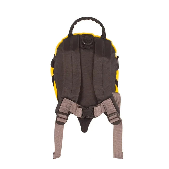 Littlelife Bee Toddler Backpack shown from the reverse on a white background