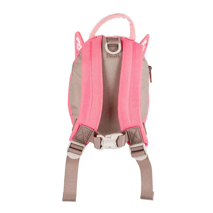 Littlelife Butterfly Toddler Backpack shown from the reverse on a white background