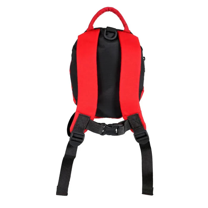 Littlelife Ladybird Toddler Backpack shown from the reverse on a white background