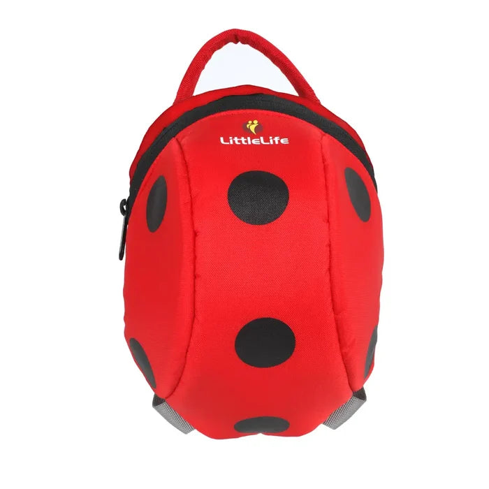 Littlelife Ladybird Toddler Backpack shown from the front on a white background