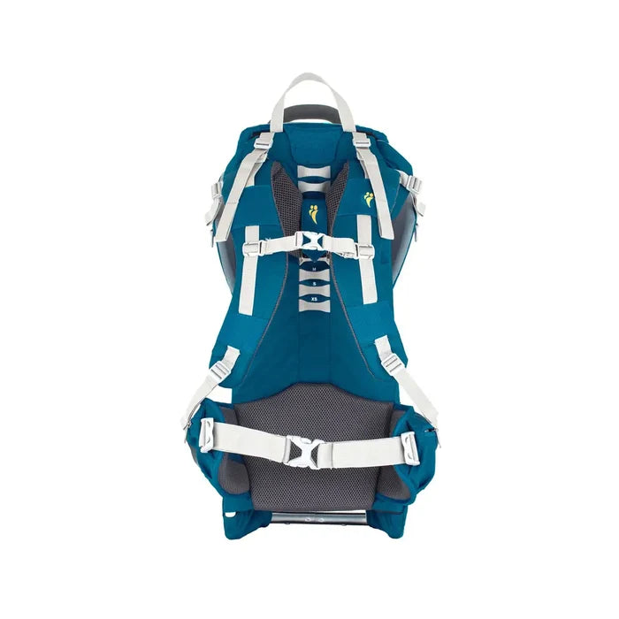 Littlelife Ranger S2 child carrier backpack in blue colour showing the carry strap details