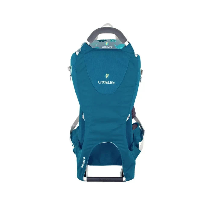 Littlelife Ranger S2 child carrier backpack in blue colour rear detail