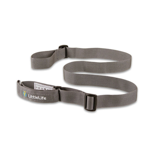 Littlelife toddler safety wrist link showing both hand loops and the adjustable buckle