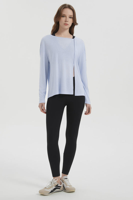 orolay Long Sleeve Sun T-Shirts Lightweight UV Protection #color_light blue