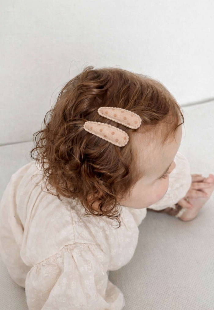 Lot de 2 barrettes | Blush Dots