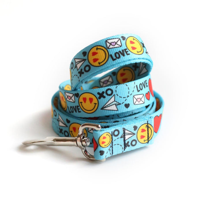 Love Notes Dog Leash - Clive and Bacon