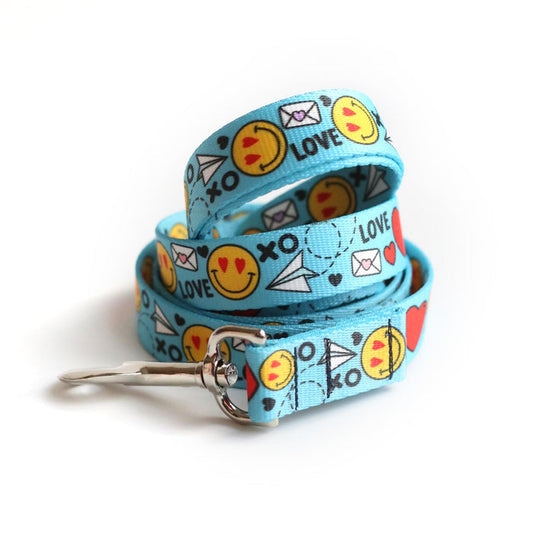 Love Notes Dog Leash - Clive and Bacon