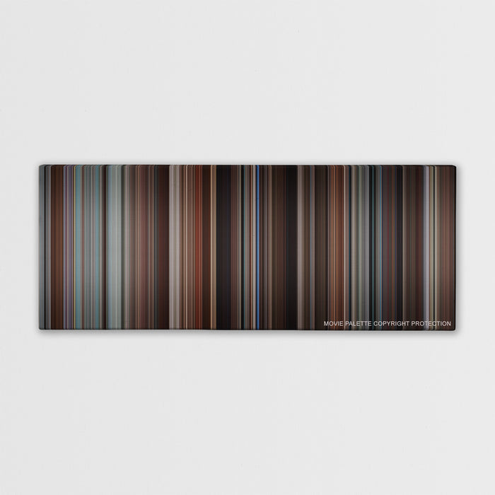 Love & Other Drugs color palette canvas print: thousands of thin vertical stripes of color