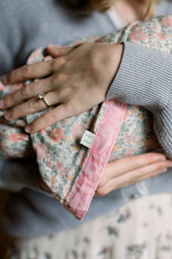 Lucie Floral Cotton Muslin Blanket - Wee Bee Baby Boutique