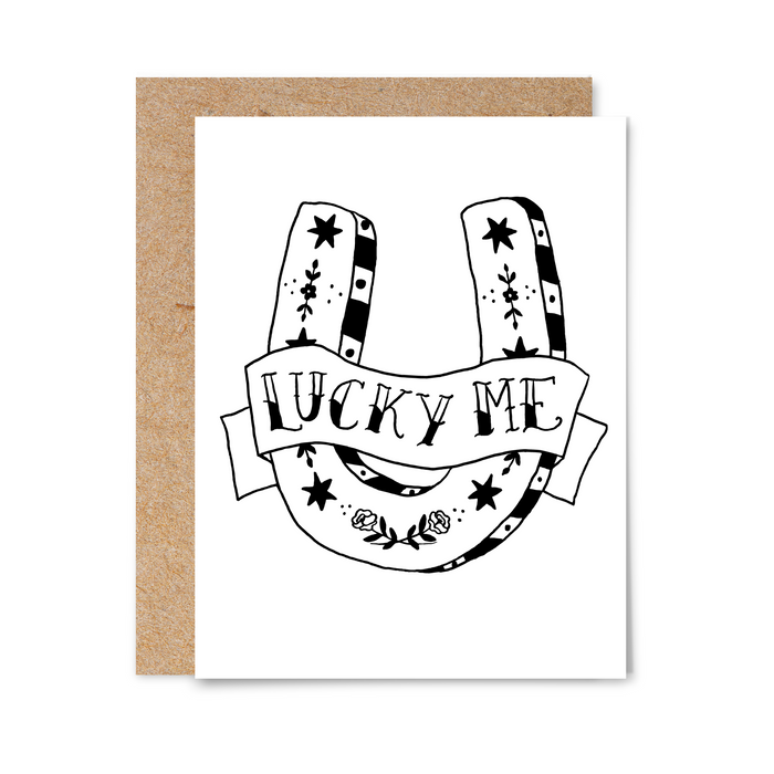 Lucky Me Tattoo Card