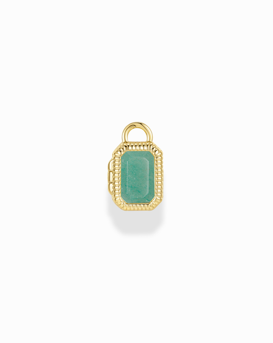 Mabel Rectangle Birthstone Locket Charm - Mod + Jo