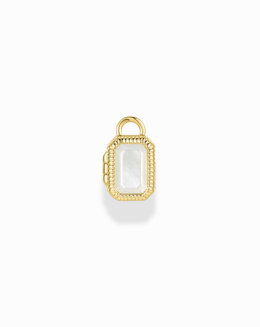 Mabel Rectangle Birthstone Locket Charm - Mod + Jo