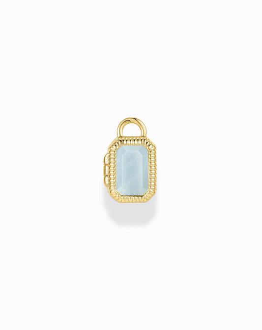 Mabel Rectangle Birthstone Locket Charm - Mod + Jo