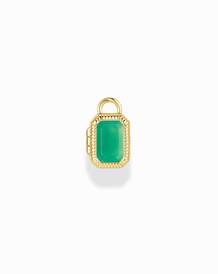 Mabel Rectangle Birthstone Locket Charm - Mod + Jo