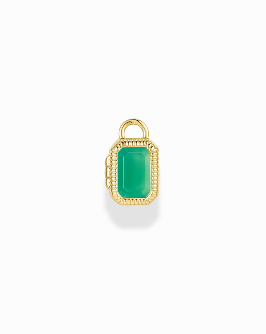 Mabel Rectangle Birthstone Locket Charm - Mod + Jo