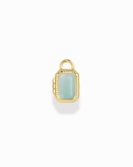 Mabel Rectangle Birthstone Locket Charm - Mod + Jo