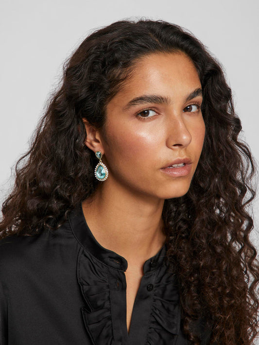 MACY DROP EARRINGS (GREEN)