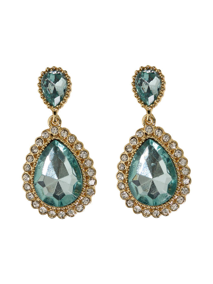 MACY DROP EARRINGS (GREEN)