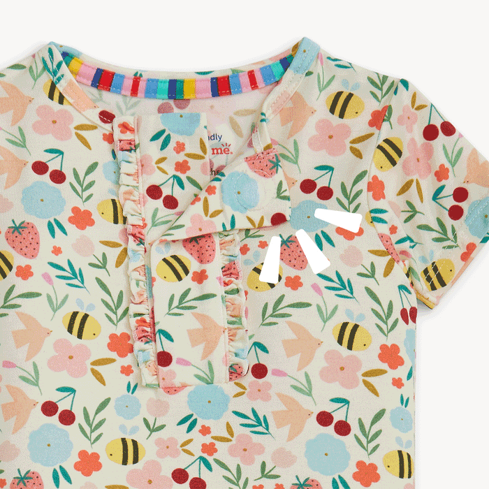 Magnetic Me Honey Blossom Magnetic Ruffle PJ Set - Wee Bee Baby Boutique