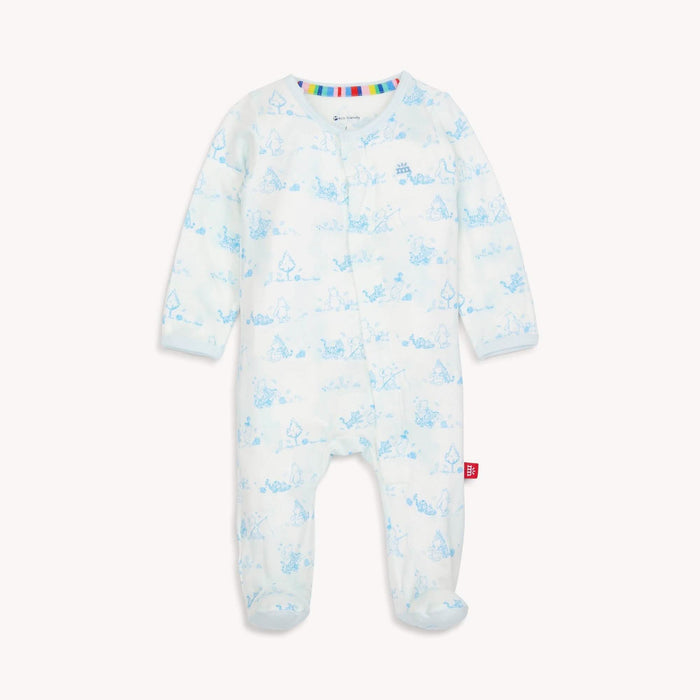 Magnetic Me Pooh in the Woods Magnetic Footie - Wee Bee Baby Boutique
