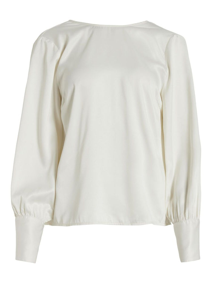 MARCA DRAPED BACK LONG SLEEVED TOP (BIRCH)