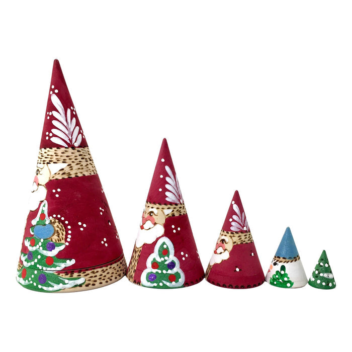 Nesting Santa Claus dolls