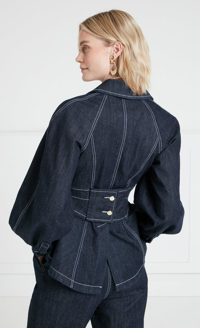 Maye Corset Jacket - Blue
