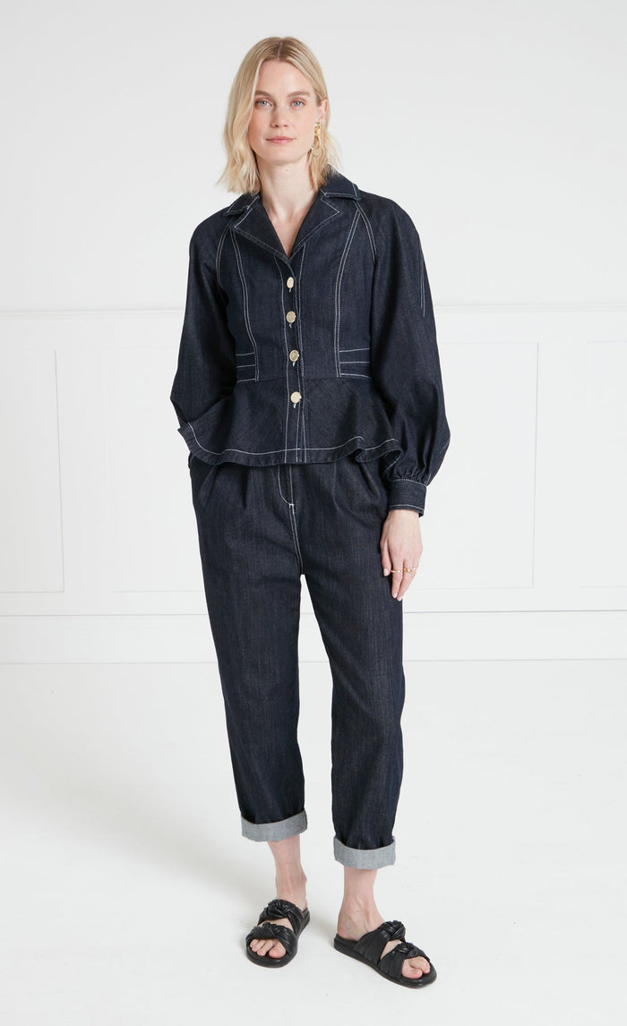 Maye Corset Jacket - Blue