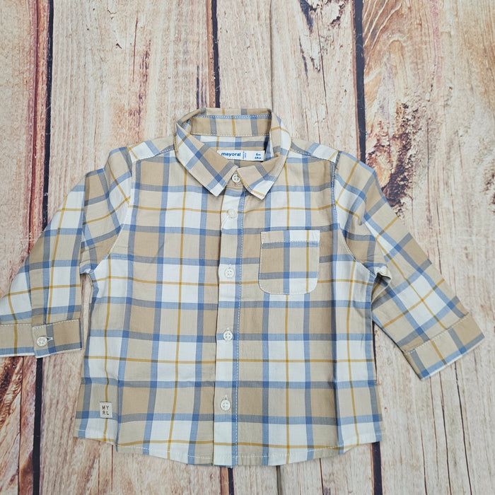 MAYORAL BOYS CHECKERED SHIRT L/S