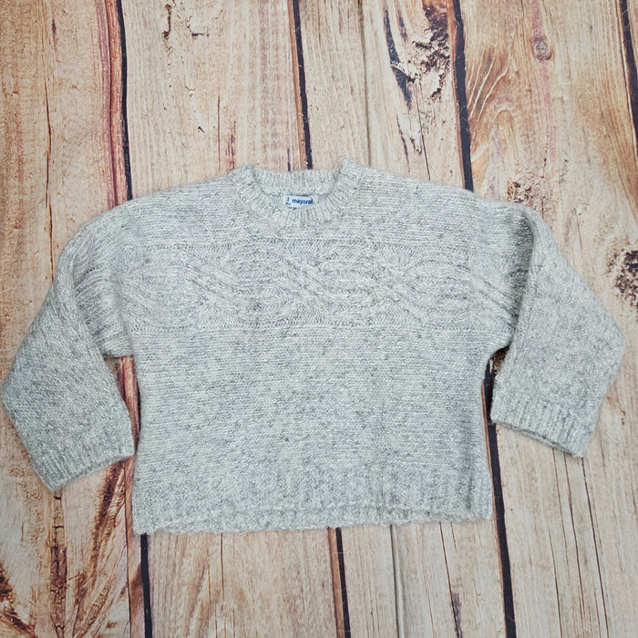 MAYORAL GIRLS KNIT SWEATER W/ SEQUINS 4306