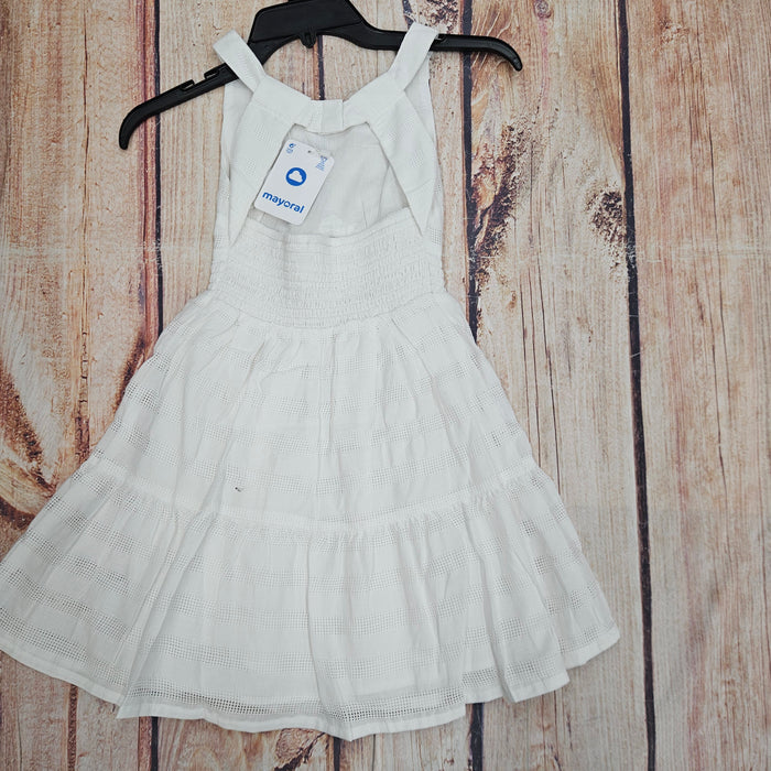 MAYORAL WHITE VOILE DRESS  6913