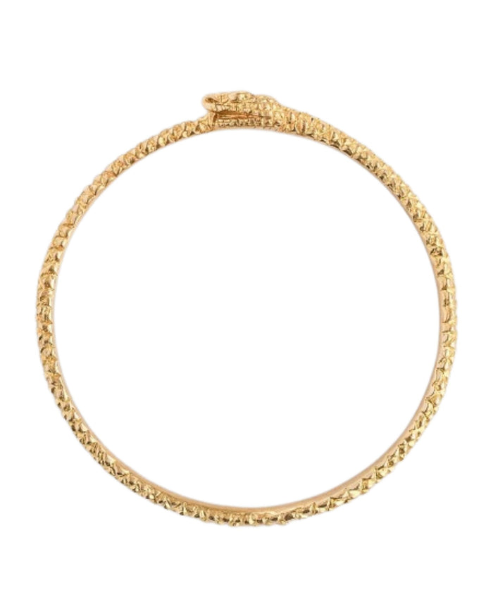 Megan Moss - Brass Snake Bangle - 70mm
