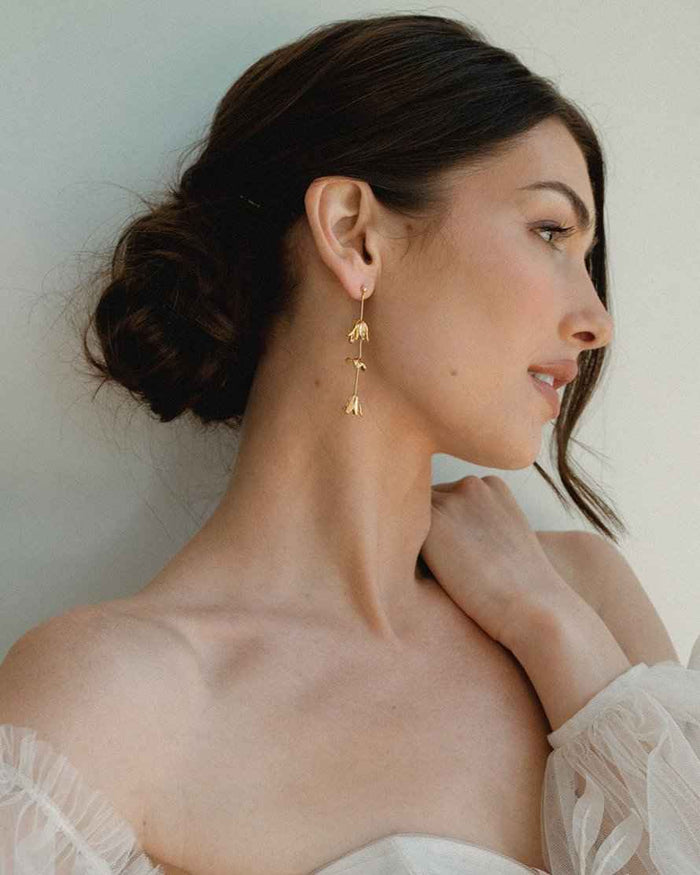Melanie Floral Drop Earrings