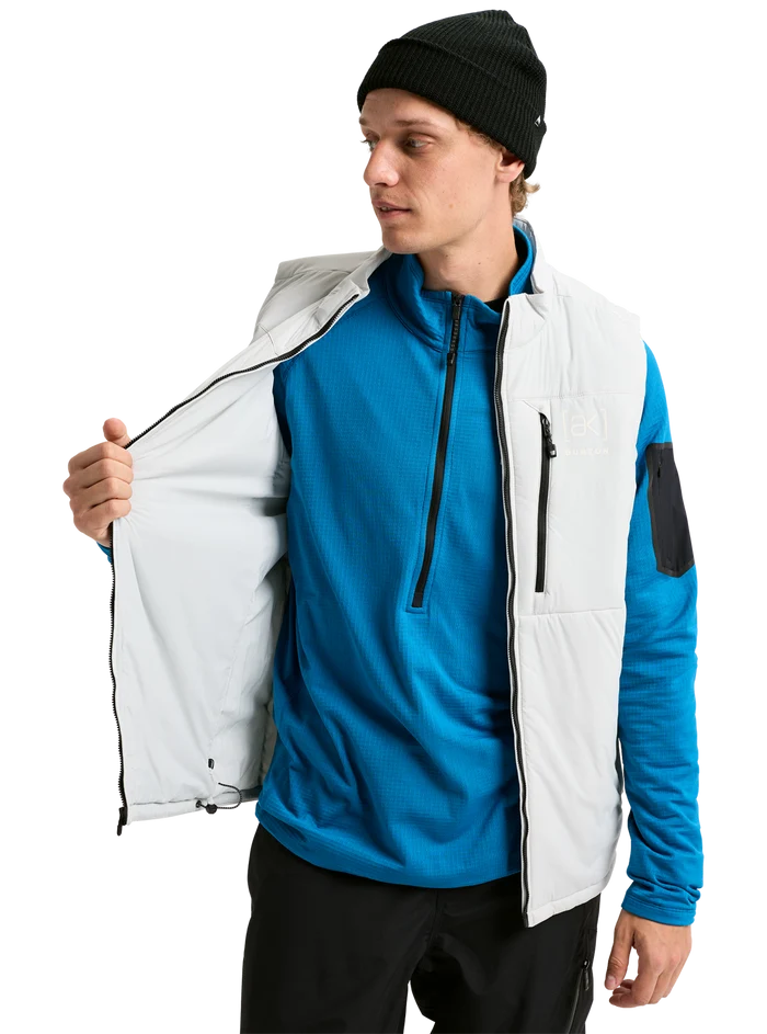 Product image of Men's Burton [ak] Helium Stretch Insulated Vest[Variant:Gray Cloud]