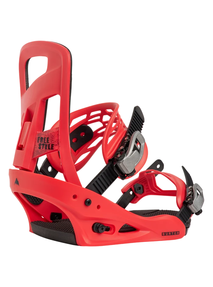 Product Image of Men's Burton Freestyle Re:Flex Snowboard Bindings [Variant:Geranium Red]
