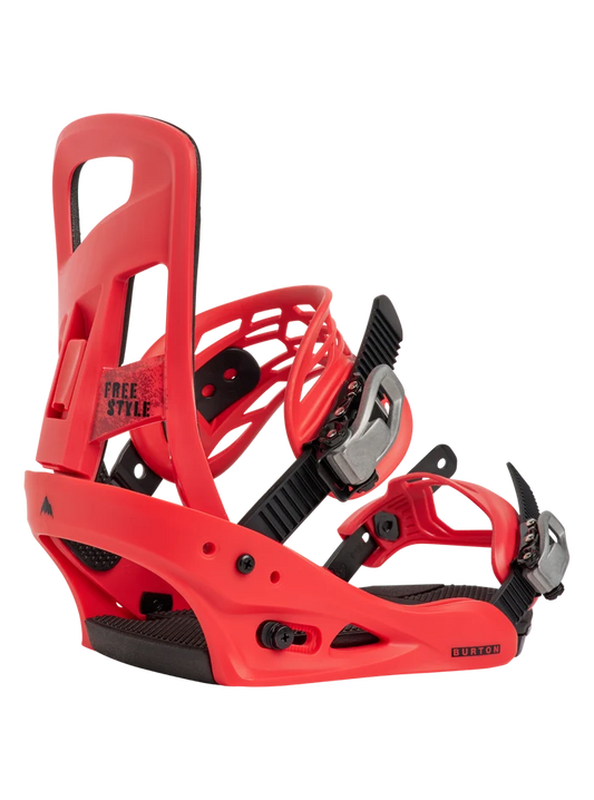 Product Image of Men's Burton Freestyle Re:Flex Snowboard Bindings [Variant:Geranium Red]