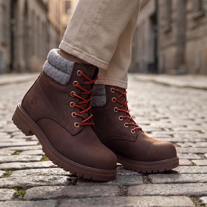 Giesswein Merino Leather Boot W - dark brown 275