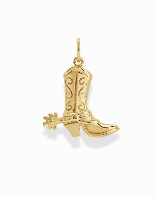 Merle Cowboy Boot Charm - Mod + Jo - Jewelry built to last, advanced plating technology