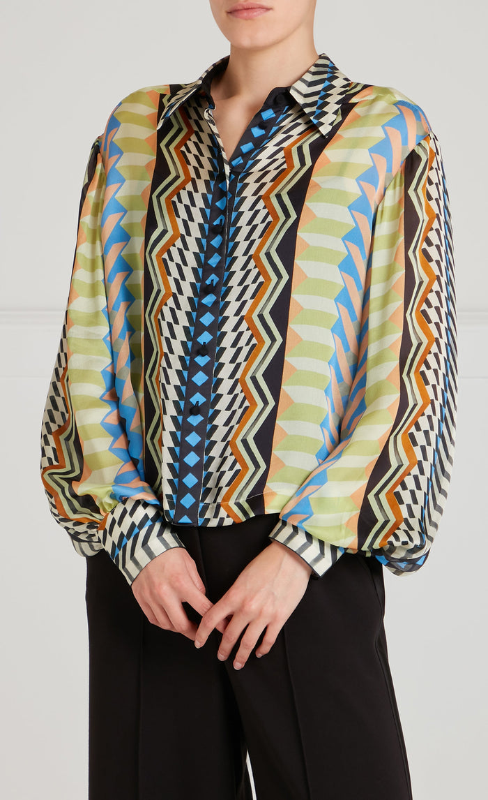 Meryl Shirt - Provence Blue Mix