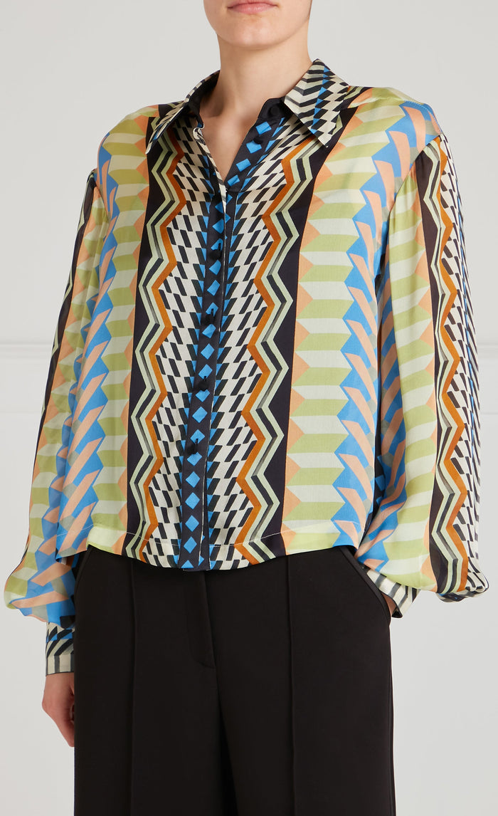 Meryl Shirt - Provence Blue Mix